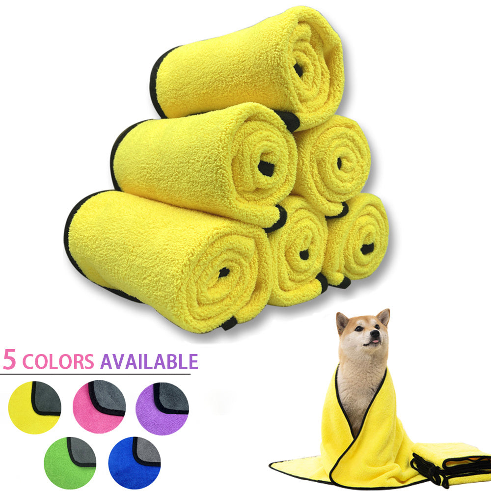 Soft & Quick-Drying Pet Towels - Keep Your Dog & Cat Clean and Dry Effortlessly