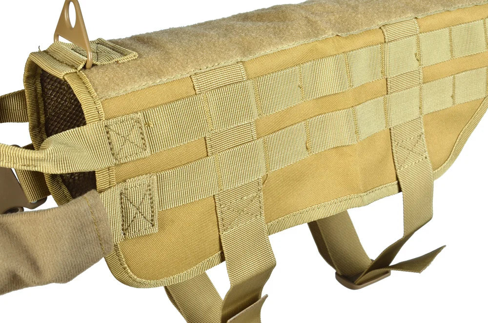 K9 Tactical Dog Harness Vest with MOLLE and Optional Pouches