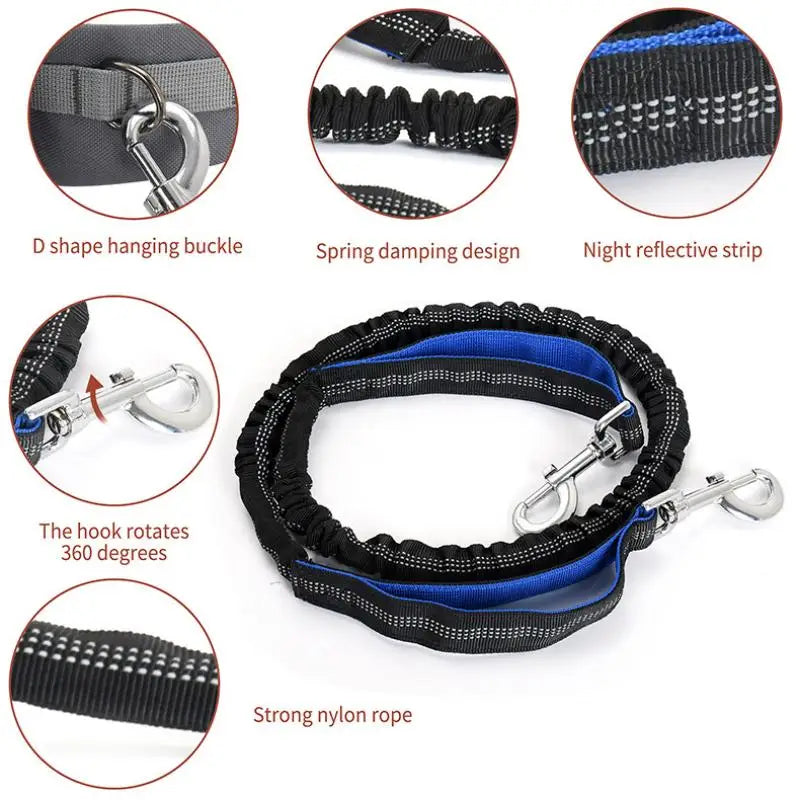 Hands-Free Dog Leash Set – Reflective and Durable