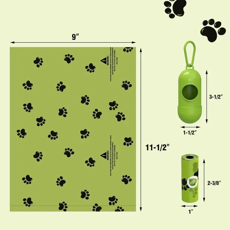 Large Capacity Pet Poop Bags Biodegradable Scented Thickened Garbage Bags for Dog and Cat Poop Cleaning Supplies