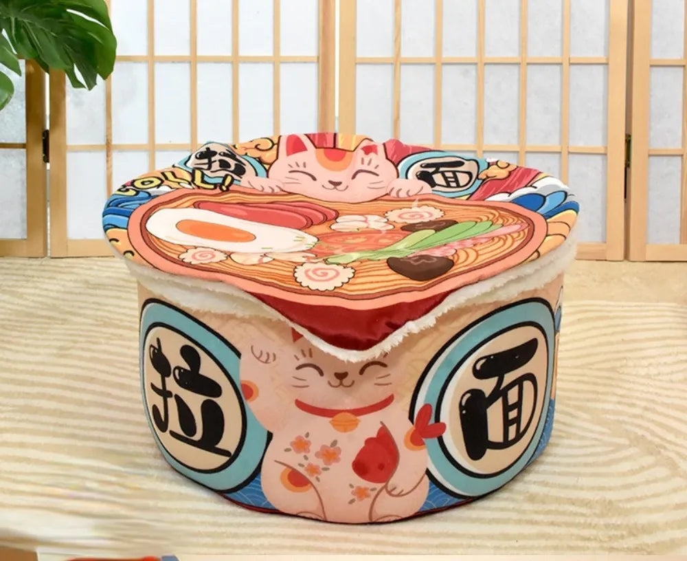 Instant Noodle Cat House - Cute and Comfortable Detachable Cat Sofa Bed, Soft Pet Nest