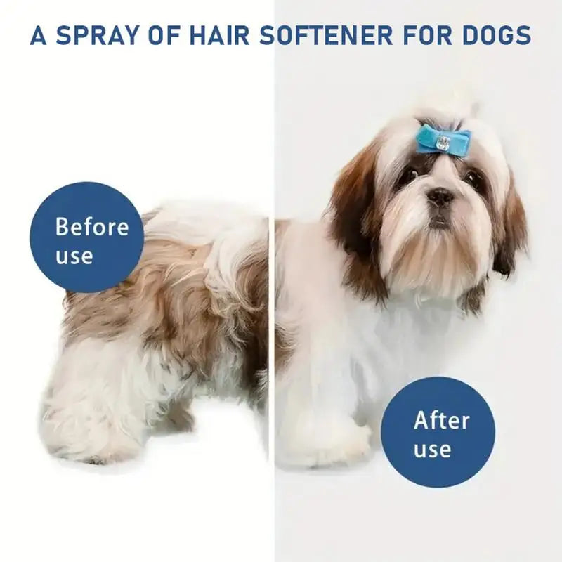 Anti-Static Pet Detangling Spray 120ml Leave-in Dematting Conditioner for Pet Grooming Free Brushing Mist Wash