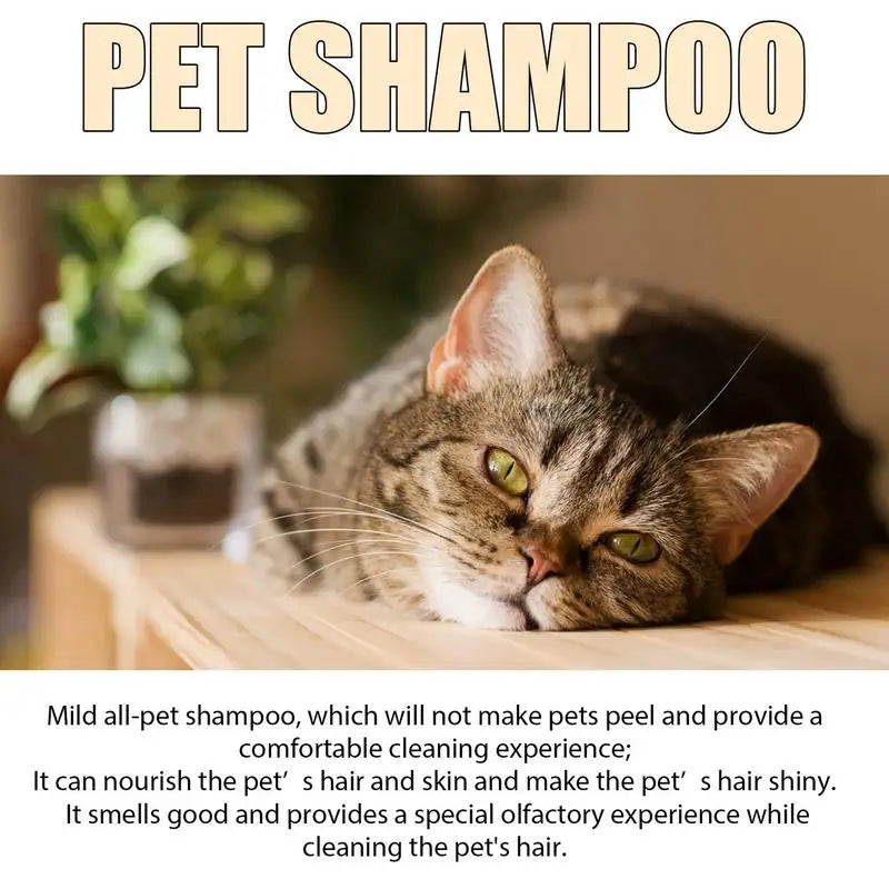 Pet Shampoo 100ml Anti-Itch Natural Body Wash Gentle Grooming Healthy Shiny Hair Easy Application