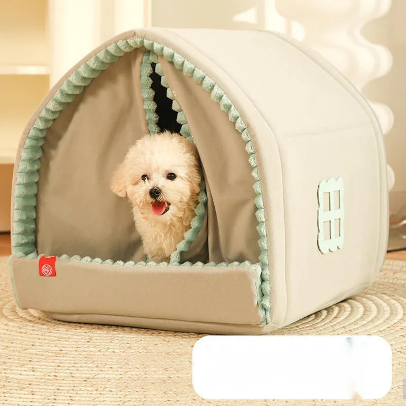 Kennel Winter Warm Small Dog or Cat House Closed