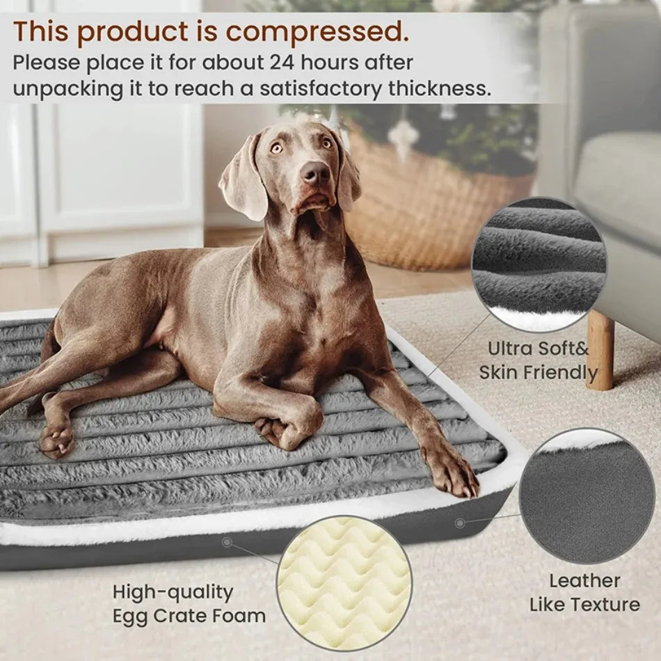 Fluffy Large Dog Bed – Cozy Blanket & Cushion for Dogs & Cats