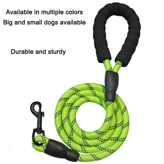 Reflective Nylon Dog Leash – Durable and Safe