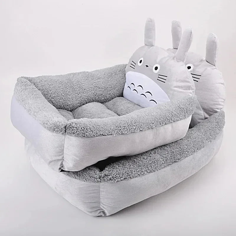 Animal Pattern Dog Bed - Breathable and Machine Washable Pet Sofa for Dogs and Cats