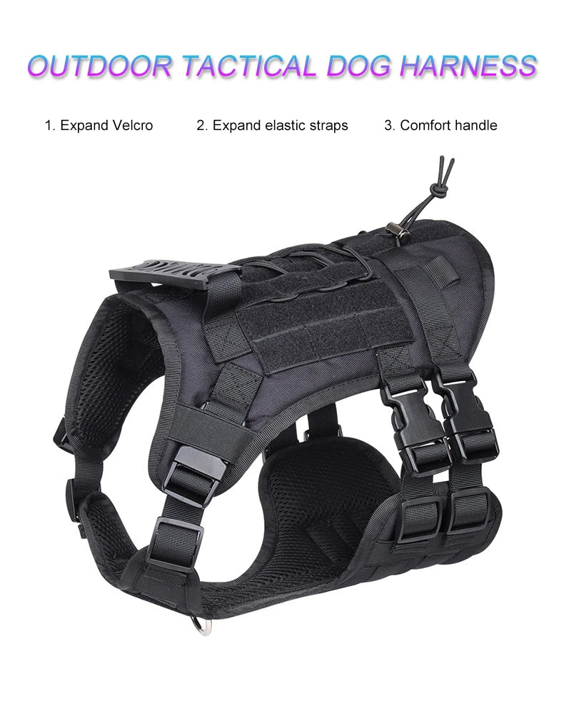 Reflective Quick-Release Nylon Dog Vest Harness