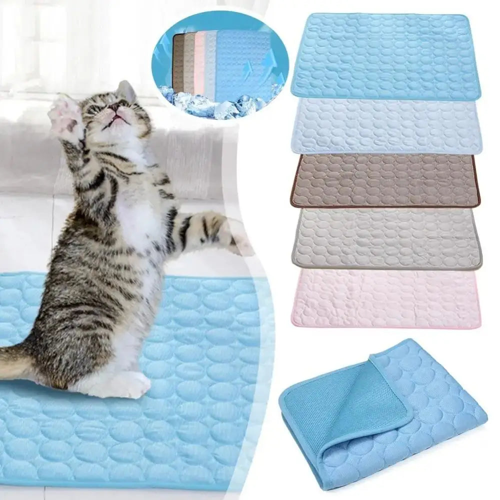 Pet Cooling Mat Moisture-proof Sleeping Pad Summer Cold Bed for Small Animals 5 Sizes Available