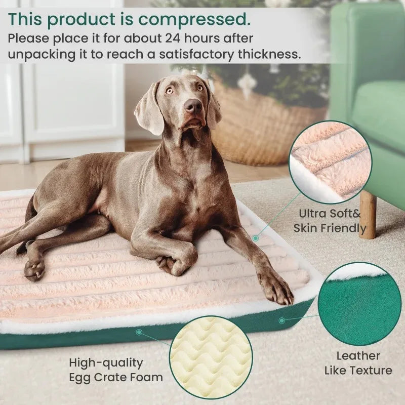 Fluffy Large Dog Bed – Cozy Blanket & Cushion for Dogs & Cats