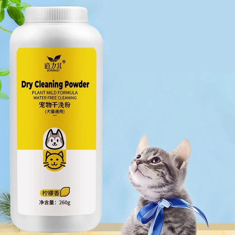 Dry Shampoo for Dogs Cats Easy Bath Pet Shampoo for Dry Skin Multi-Scents