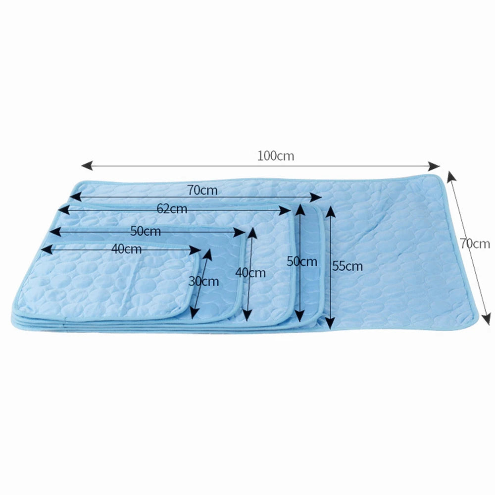 Pet Cooling Mat Moisture-proof Sleeping Pad Summer Cold Bed for Small Animals 5 Sizes Available