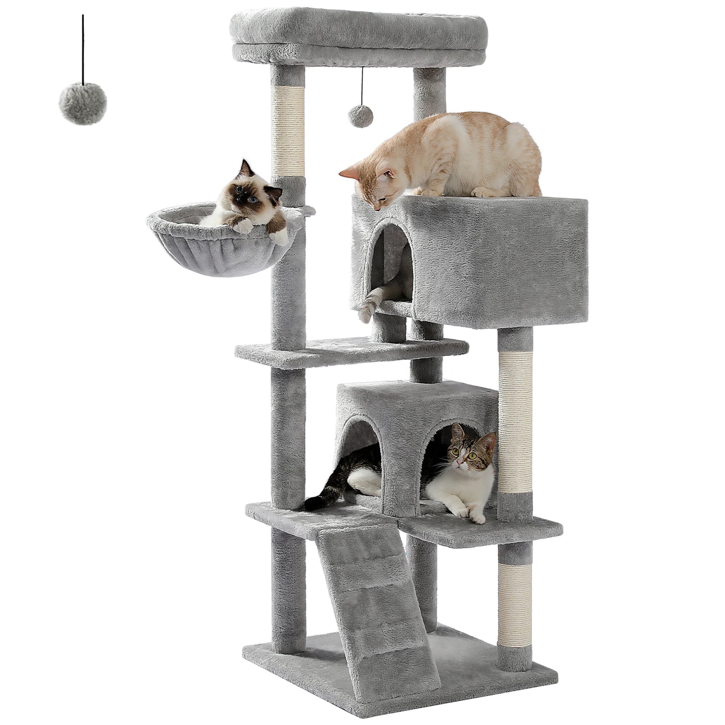 Cat Multi-Level Luxury Cat Tree Tower – 5-Layer Cat Condo with Scratching Posts