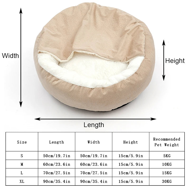 Cozy Pet Bed with Blanket – Premium Comfort for Cats and Small Dogs