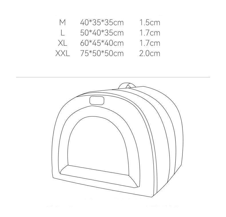 Winter Self-Warming Pet Bed – Cozy Tent Cave for Small & Medium Dogs & Cats