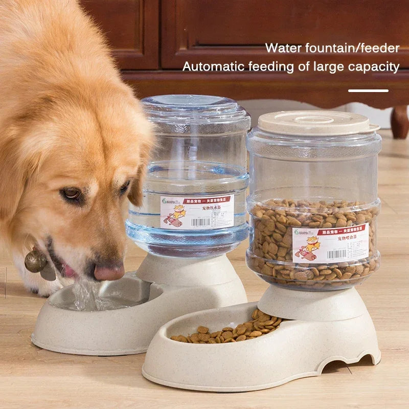 Automatic Pet Feeder and Water Dispenser – High Capacity (3.8L) Dogs and Cats