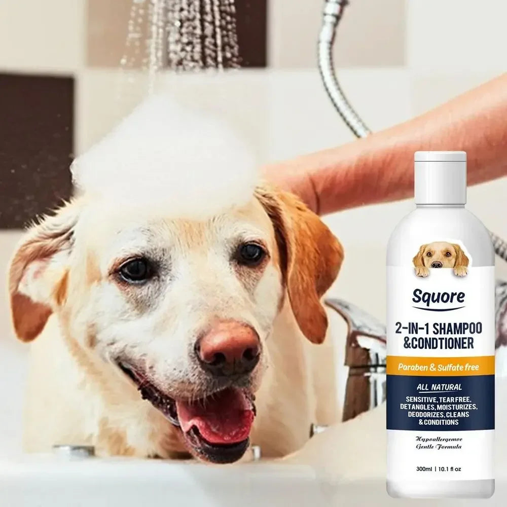 Pet Shampoo And Conditioner 2 In 1 Natural Moisturizing Shampoo Moisturizing Pett Shampoo For Sensitive Skin PH Balanced