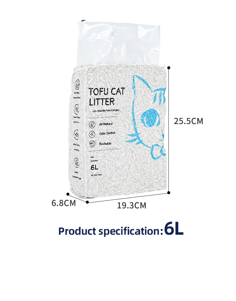 BEST High-Quality Natural 2MM Tofu Cat Litter – Premium Pet Product for Pet Shops | Eco-Friendly, Clumping, and Odor Control