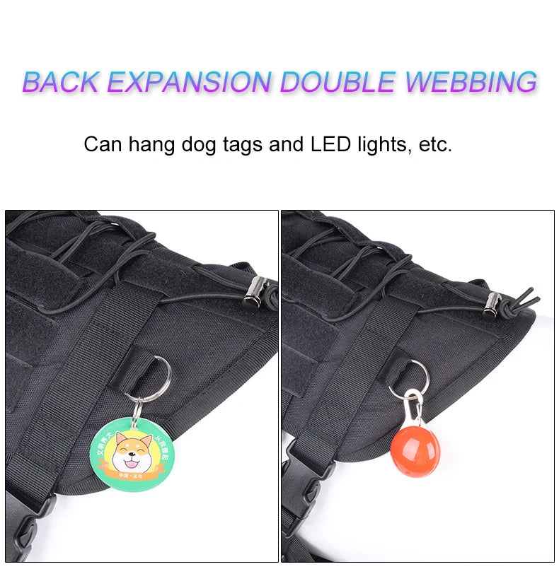 Reflective Quick-Release Nylon Dog Vest Harness