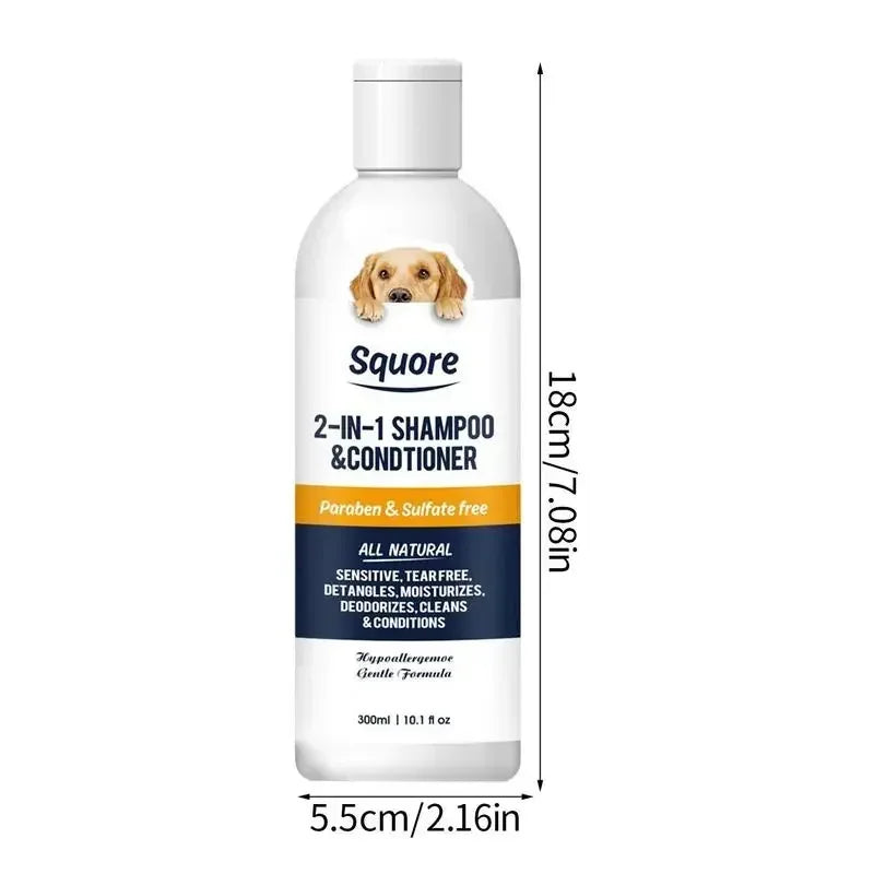 Pet Shampoo And Conditioner 2 In 1 Natural Moisturizing Shampoo Moisturizing Pett Shampoo For Sensitive Skin PH Balanced