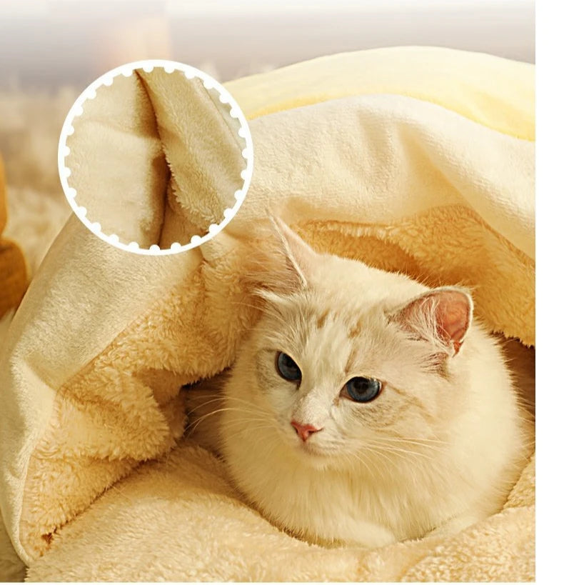 Cat Nest Winter Warm Semi-enclosed Quilt