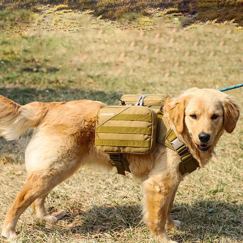 Tactical Dog Harness Backpack - For Medium to Large Dogs