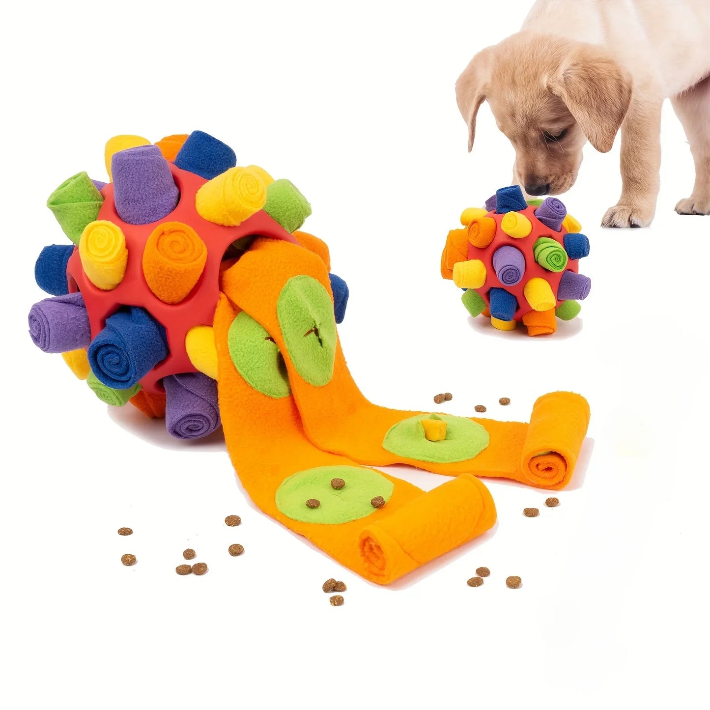 Dog Snuff Ball – Interactive Educational Toy that Encourages Natural Foraging Skills Slow Feeder for Training and Stress Relief