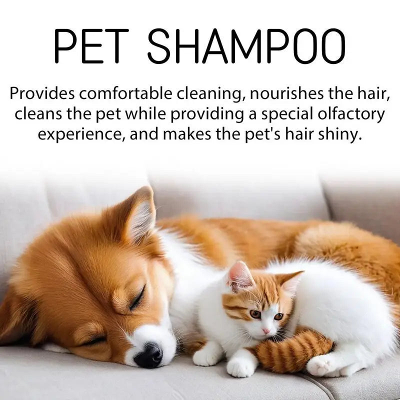 Pet Shampoo 100ml Anti-Itch Natural Body Wash Gentle Grooming Healthy Shiny Hair Easy Application