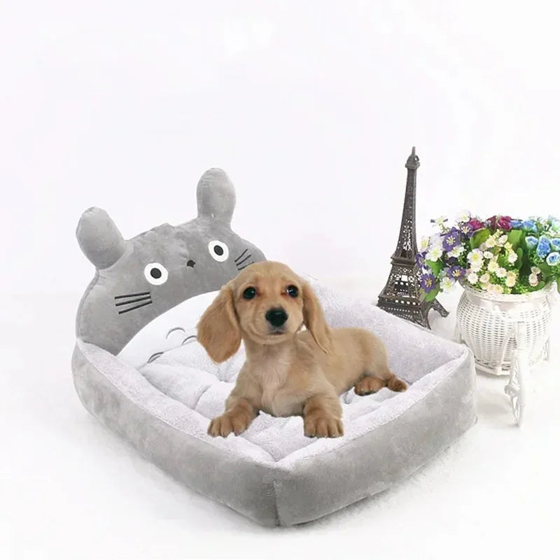 Animal Pattern Dog Bed - Breathable and Machine Washable Pet Sofa for Dogs and Cats