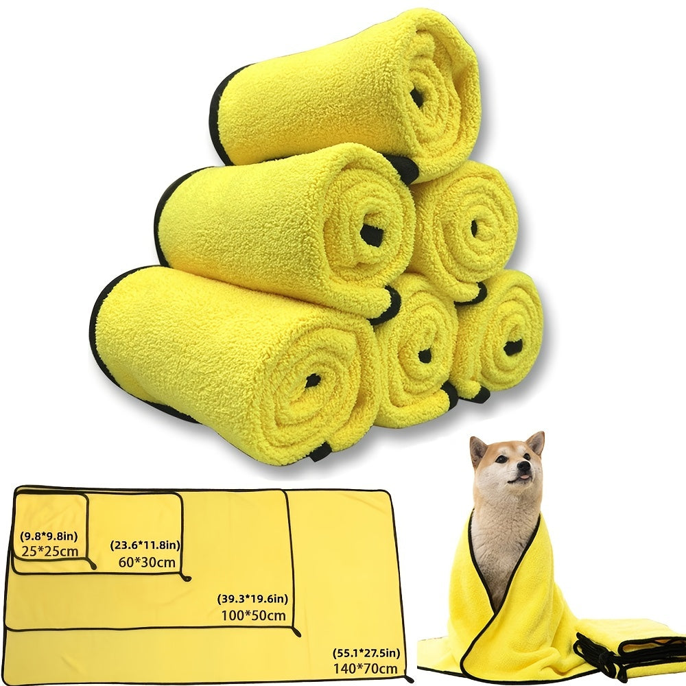 Soft & Quick-Drying Pet Towels - Keep Your Dog & Cat Clean and Dry Effortlessly